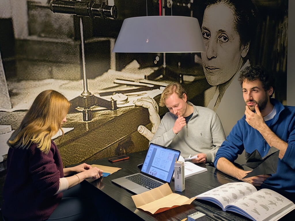 Our club in the Lise Meitner room